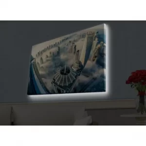 Image of 4570HDACT-061 Multicolor Decorative LED Lighted Canvas Painting