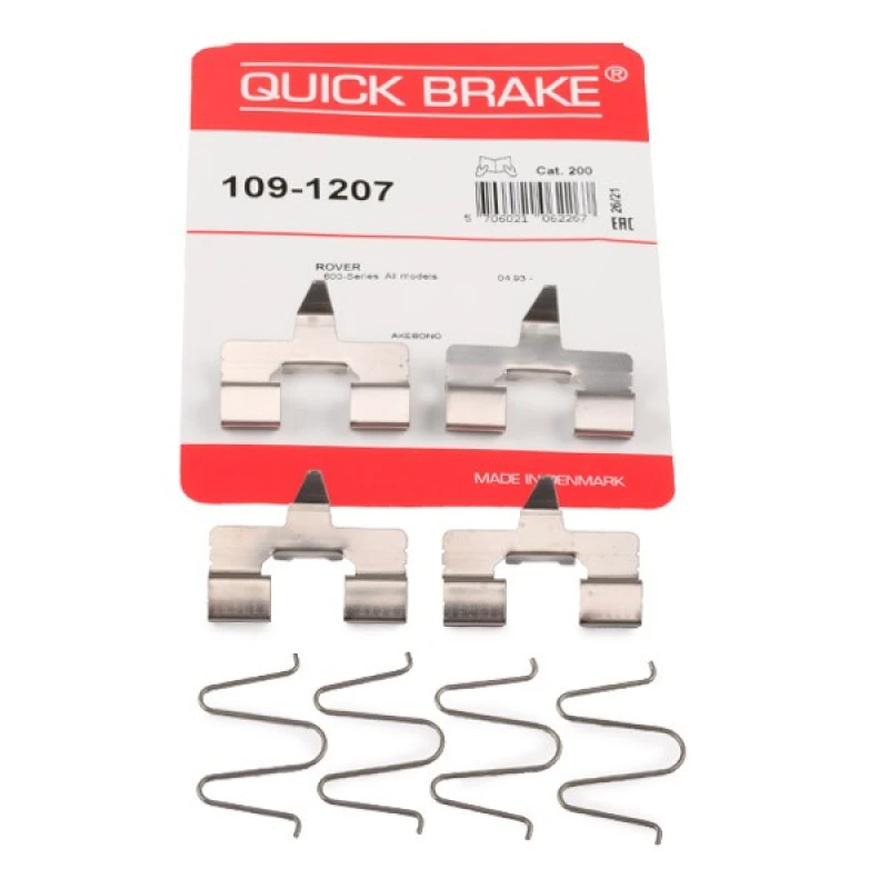 Image of QUICK BRAKE Brake pad fitting kit QUICK BRAKE 109-1207