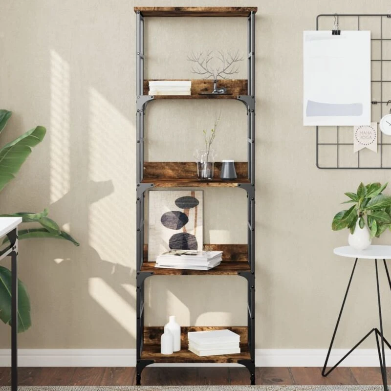 Image of VIDAXL Bookshelf Smoked Oak 50x33x153cm Engineered Wood Vidaxl 835276