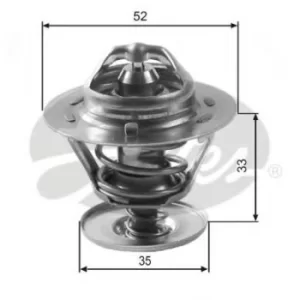 Image of Gates Thermostat coolant TH12588G1