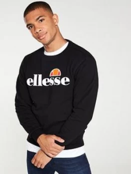 Image of Ellesse Succiso Crew Neck Sweat - Black Size M Men