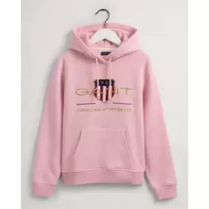 Image of Gant Gant Archive Shield Hoodie - Pink