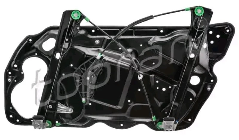 Image of TOPRAN 116 294 Window regulator Left Front, Operating Mode: Electric, without holder, with carrier frame Window Winder (1561)