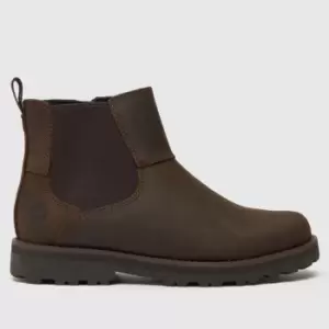 Image of Timberland Dark Brown Courma Chelsea Boys Toddler Boots