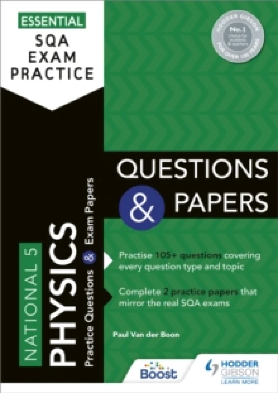 Image of Paul Van der Boon Essential SQA Exam Practice: National 5 Physics Questions and Papers Book Multi unisex
