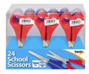 image of ValueX School Scissors 13cm Assorted Colours (Pack 24)