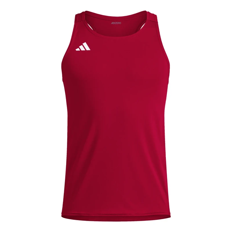 Image of adidas Adizero Essentials Running Tank Top Mens - Red Red L