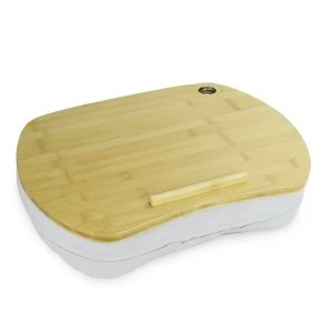 image of Bamboo Cushioned Laptop Tray M&W