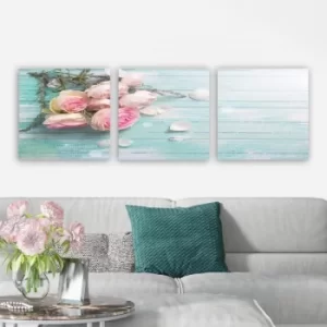 Image of P287891 Multicolor Decorative Canvas Painting (3 Pieces)