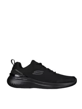 Image of Skechers Bounder 2.0 Mesh Lace Up Sneakerair-cooled Memory Foam Trainer, Black, Size 10, Men