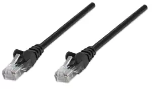 image of Intellinet Network Patch Cable, Cat5e, 3m, Black, CCA, U/UTP, PVC,...