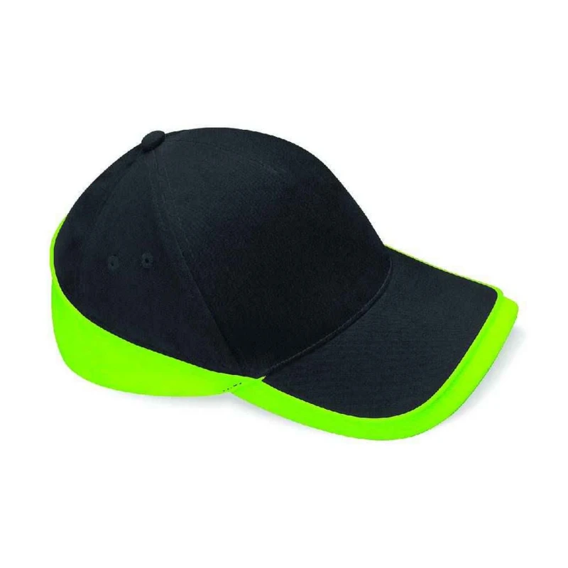 Image of Beechfield Beechfield Men Teamwear Competition Cap in True Black True Black One Size Male 5063527315830