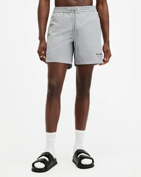 Image of Allsaints Allsaints Underground Swimshort - Grey Grey VXDYW Male 2XL,L,M,S,XL