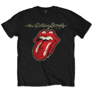 Image of The Rolling Stones - Plastered Tongue Unisex XXX-Large T-Shirt - Black