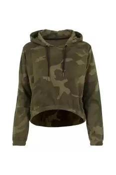 Image of Camo Cropped Hoodie