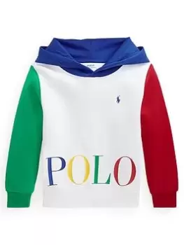 Image of Boys, Ralph Lauren Boy Colourblock Hoody - Multi, Size 14-16 Years=L