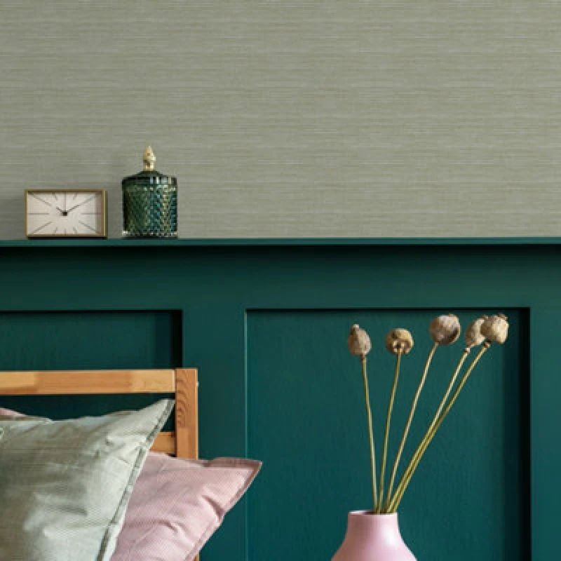 Image of Superfresco Easy Superfresco Easy Emperor Grasscloth Texture Wallpaper in Light Green Size: 10000mm_x_520mm Light Green 10000mm_x_520mm Unisex 50115