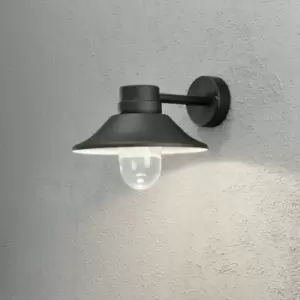 Image of Konstsmide Vega Outdoor Classic Dome Wall Lamp Black LED 8W, IP54