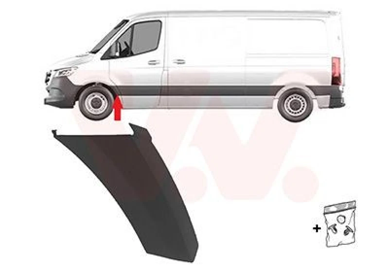 Image of VAN WEZEL Wheel arch trim VAN WEZEL 2973401