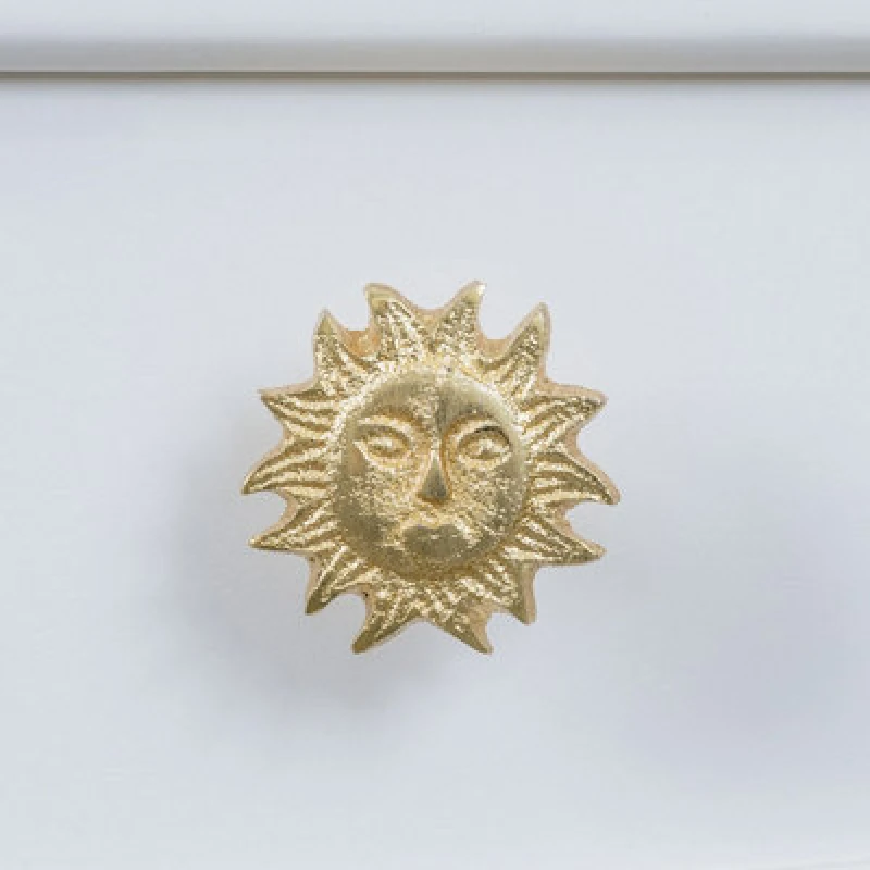 Image of Melody Maison Gold Sun Drawer Knob Gold