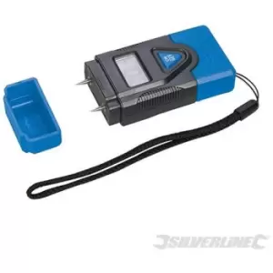 Silverline - 220841) Digital Moisture Meter (Wood: 6-42% Concrete: 0.2-2%)