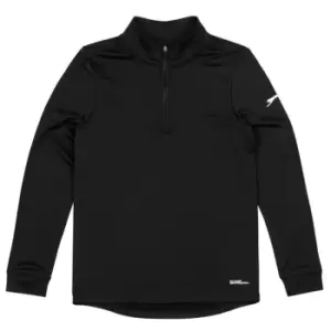 Image of Slazenger Pullover Zip Top Juniors - Black