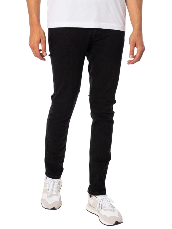 Image of jack & jones Glenn Slim Stretch Jeans Black Denim Men W28 L32;W29 L32;W30 L32;W31 L32;W33 L32