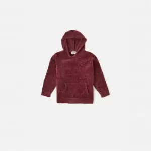 Missguided Chenille Hooded Jumper - Red