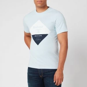 Image of Barbour Beacon Mens Diamond T-Shirt - Pale Sky - S