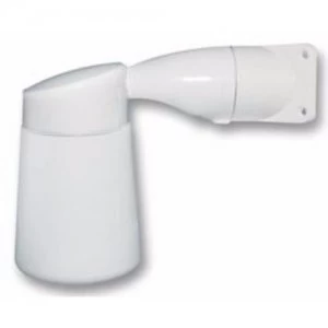 Image of Eterna Outdoor Corner Wall Light Aluminium Body and CFL Lamp - White