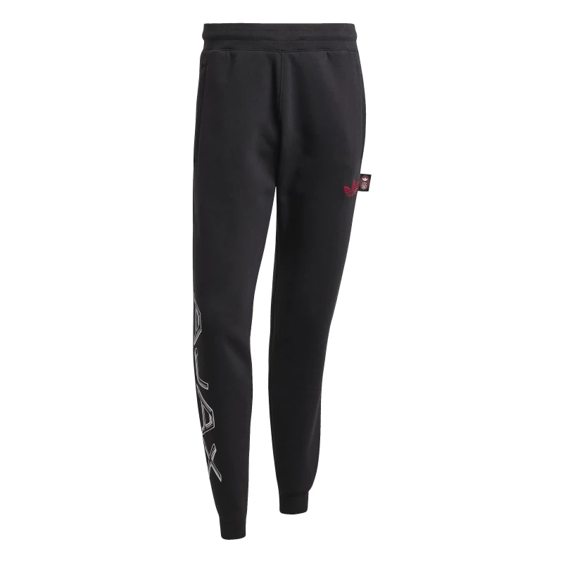 Image of adidas Ajax Graphic Tracksuit Bottoms Mens Black male XS