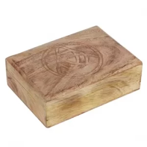 Image of Wooden Triquettra Tarot Card Box