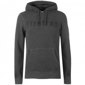 Image of Firetrap Graphic OTH Hoodie - Charcoal Marl