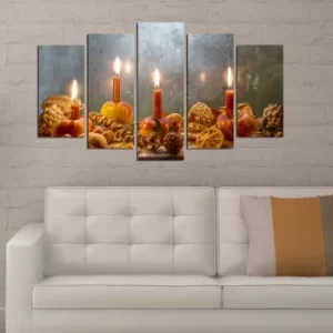 Image of 5M-25 Multicolor Decorative MDF Painting (5 Pieces)