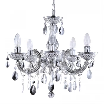 image of Litecraft Marie Therese Silver Chandelier