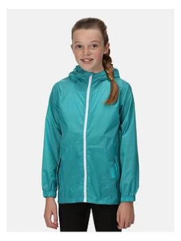 Image of Boys, Regatta Kids Pack-it Iii Waterproof Jacket - Turquoise Size 13-14 Years