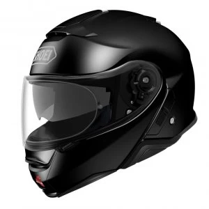 image of (S) Shoei Neotec 2 Plain Motorcycle Helmet Black