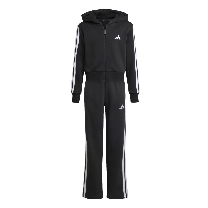 Image of Adidas SPORTSWEAR Junior Brushed Fleece Tracksuit Black Baby 7/8Y (120 to 126CM);14/15Y (162 to 168CM);13/14Y (153 to 162CM);11/12Y (144 to 150CM);9/1