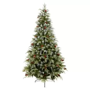 image of Premier Decorations 2.1M Frosted Spruce Berry And Cone