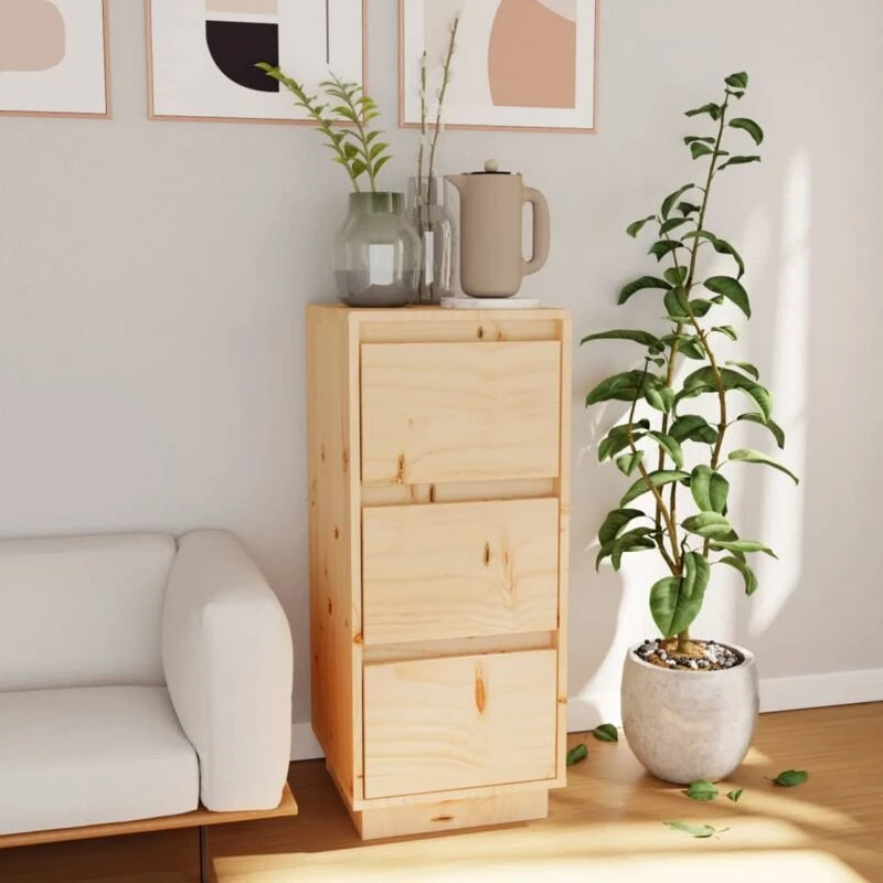 Image of VIDAXL Sideboard 32x34x75cm Solid Wood Pine Vidaxl 8720286841914