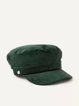 Image of Accessorize Cord Mariner Cap, Green, Women