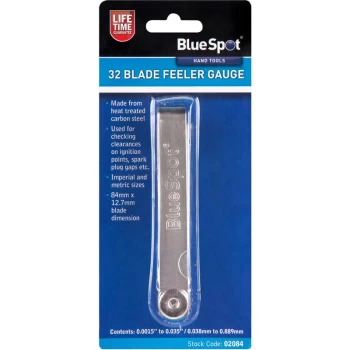 Image of Bluespot - 02084 32 Blade Feeler Gauge