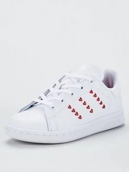 Image of Adidas Originals Stan Smith Childrens Trainers - White