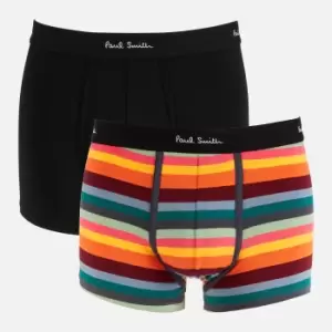 Image of Paul Smith Mens 3 Pack Boxer Briefs - Black/Multi Stripe - S