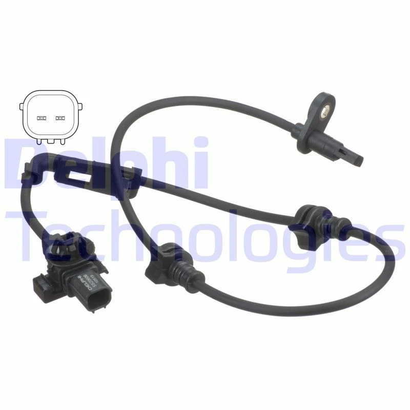 Image of DELPHI SS20606 ABS Sensor Sensor,wheel speed (412)