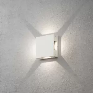Image of Cremona Outdoor Modern Wall Lamp, White, 4x 3 High Power LED, IP54