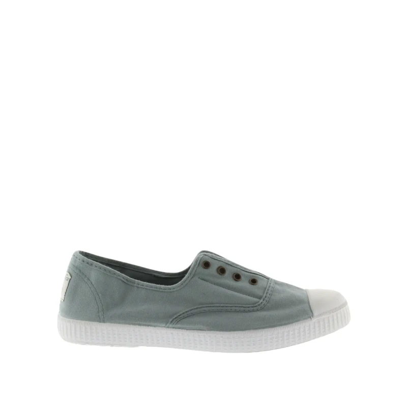 Image of Victoria Womens lace-up Trainers Victoria 1915 anglaise toile lavee Vert Female 35