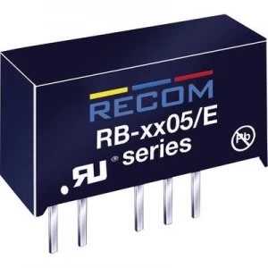 image of RECOM RB 0505SE DCDC converter print 5 Vdc 5 Vdc 200 mA 1 W No. of outputs 1 x