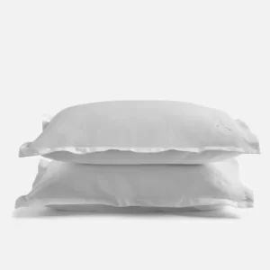 Image of White 100% Egyptian Cotton Pillowcase Pair