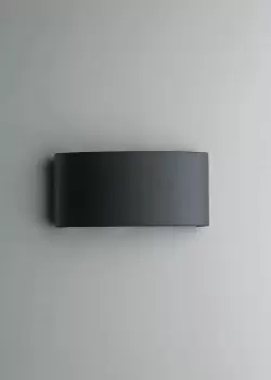 Image of Outdoor Integrated LED Flush Wall Light, Antracite, IP54, 4000K